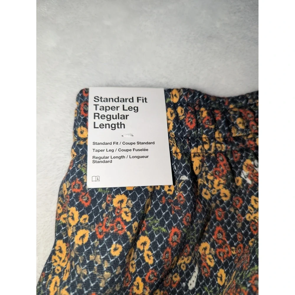 Nike Mens Floral Snakeskin‎ Print Fleece Joggers Midnight Navy FQ6149-410 Medium